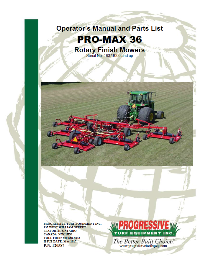 Pro-Max 36 Operator’s/Parts ManualSerial #16371000 to Current